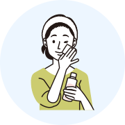 メイク落としのイラスト