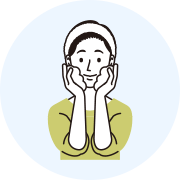 洗顔のイラスト